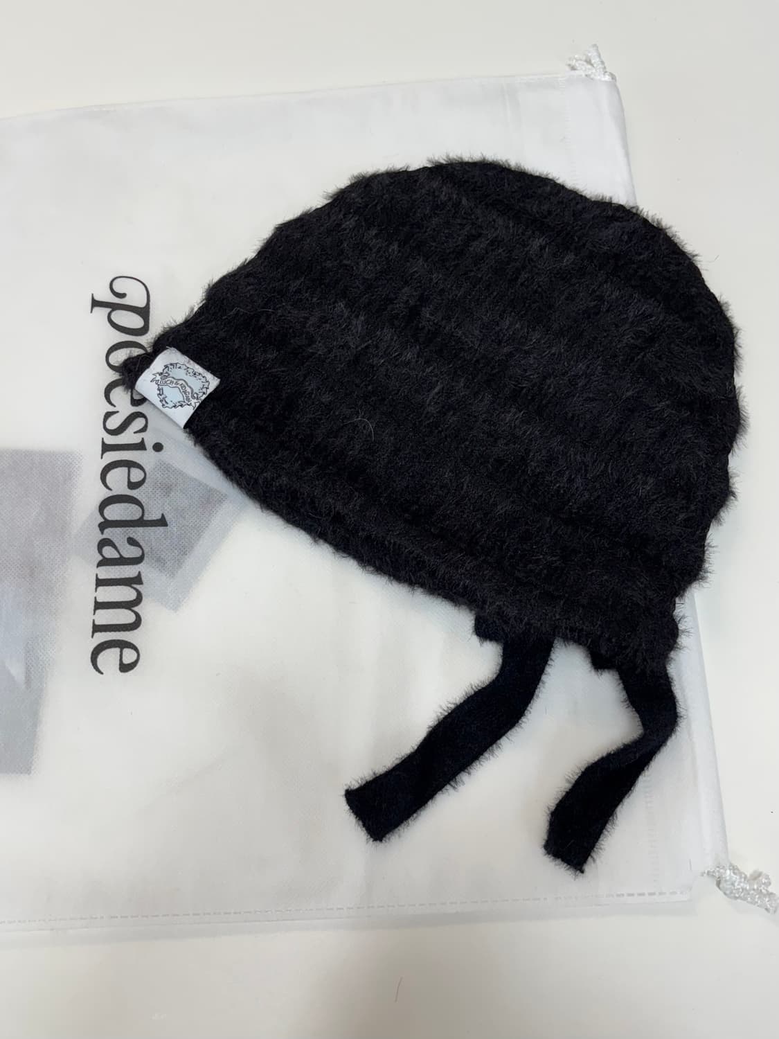 포애지담 보우 비니 블랙 상품이미지2