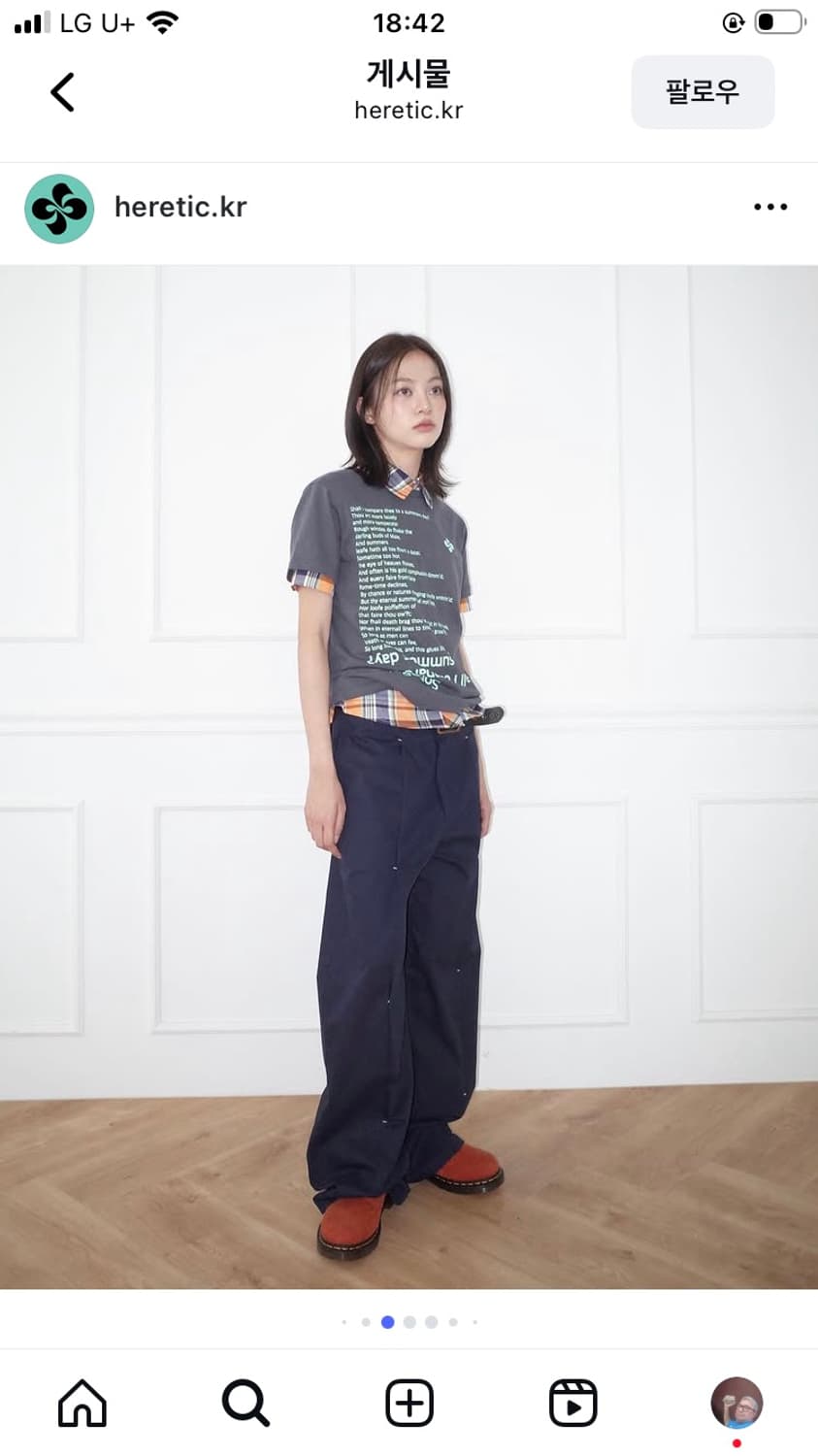 헤레틱 WESTERN STRIPE SHORT SLEEVE SHIRT  상품이미지2