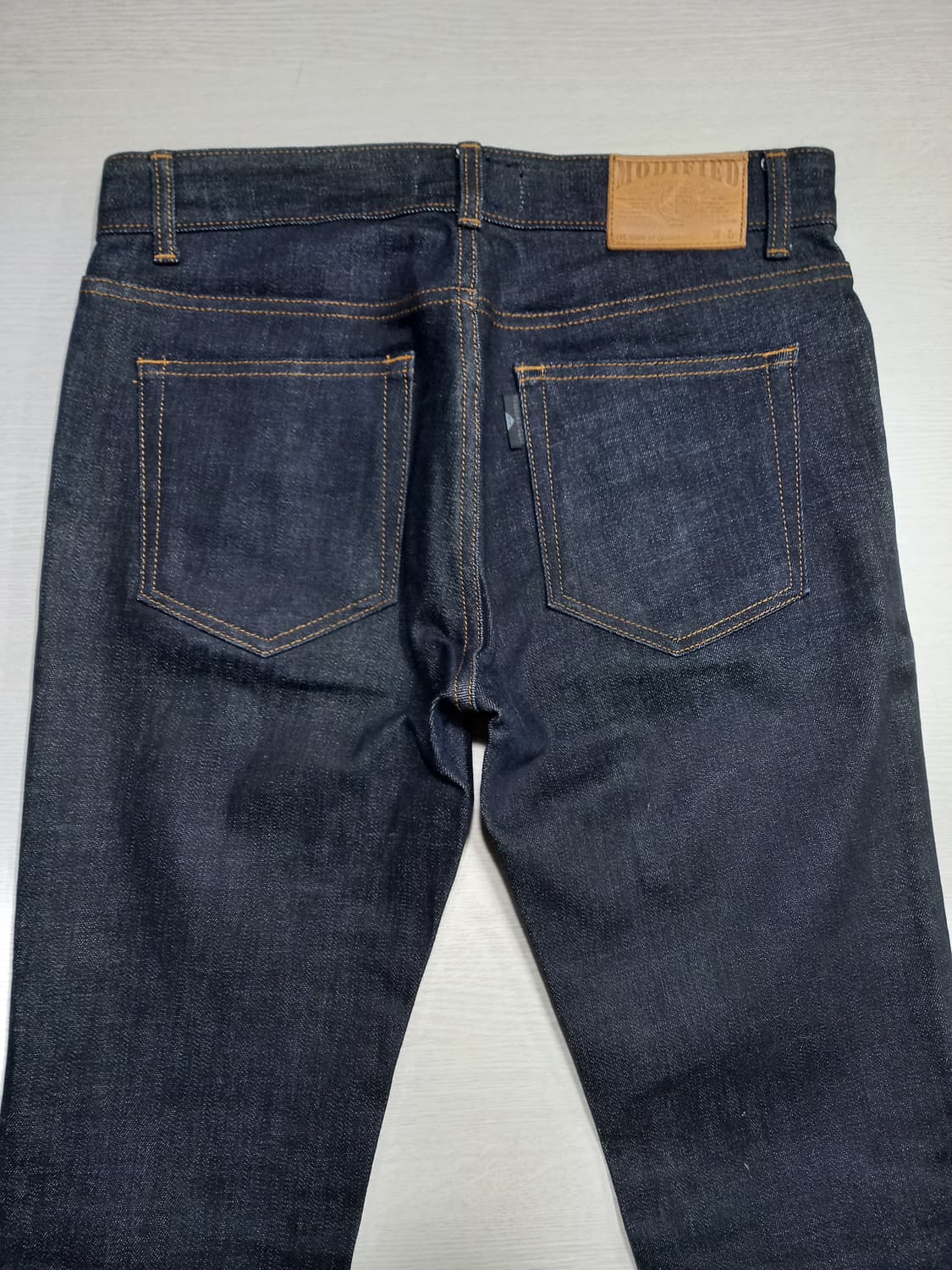 30 새상품 MODIFIED 스판 슬림일자진 블랙 30-214 상품이미지4