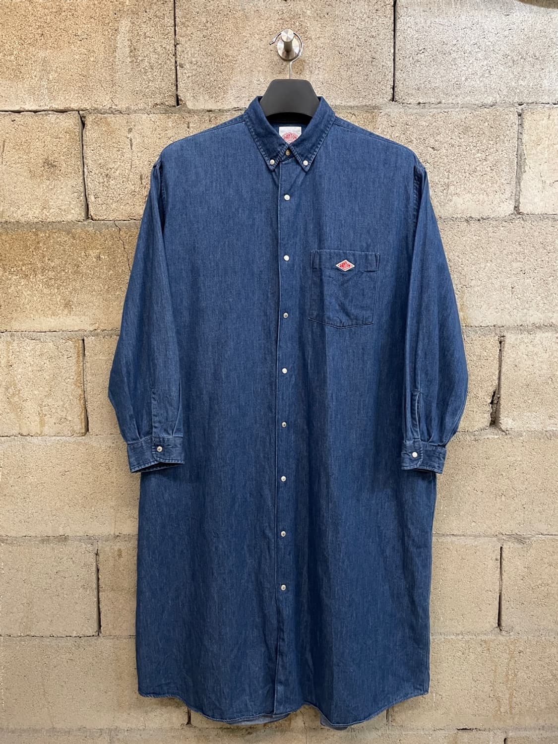 단톤 데님 셔츠 원피스 상품이미지1