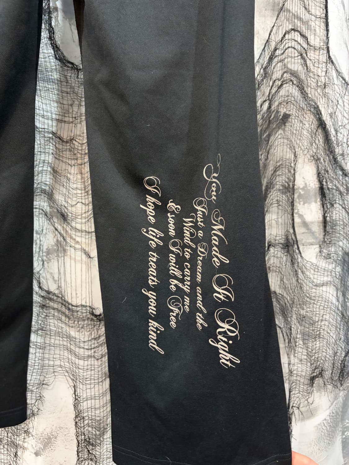 Y2K cross lettering Glitter pants 상품이미지7