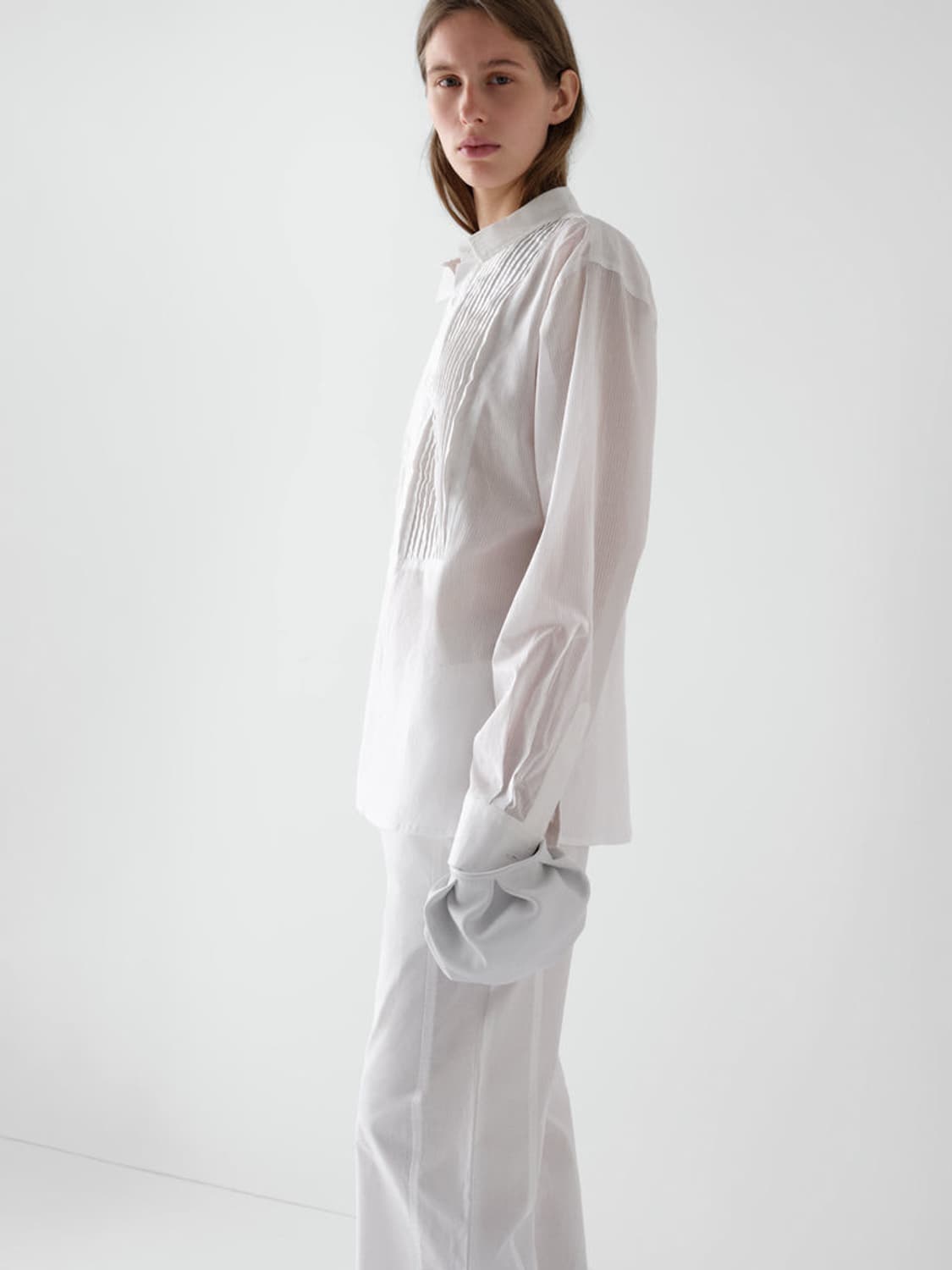 [XS,S,M,L,XL]기마구아스 Alfred 셔츠/화이트 상품이미지4