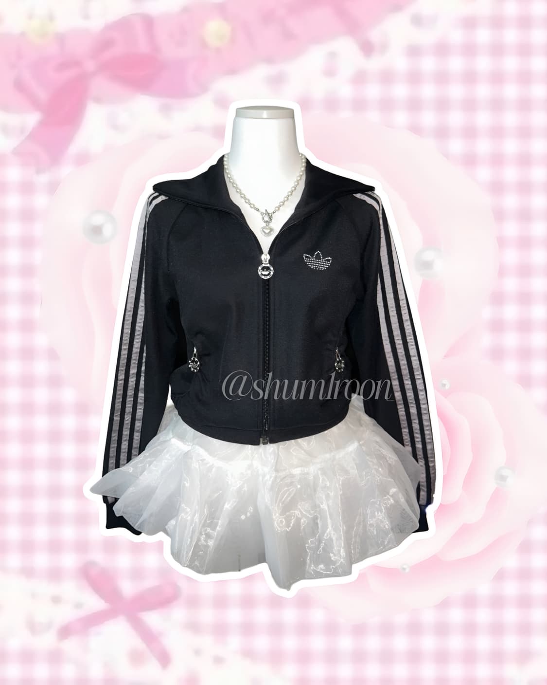 [셋업] 블랙스완 아디다스 큐빅 갸루 져지 +코치백 상품이미지3