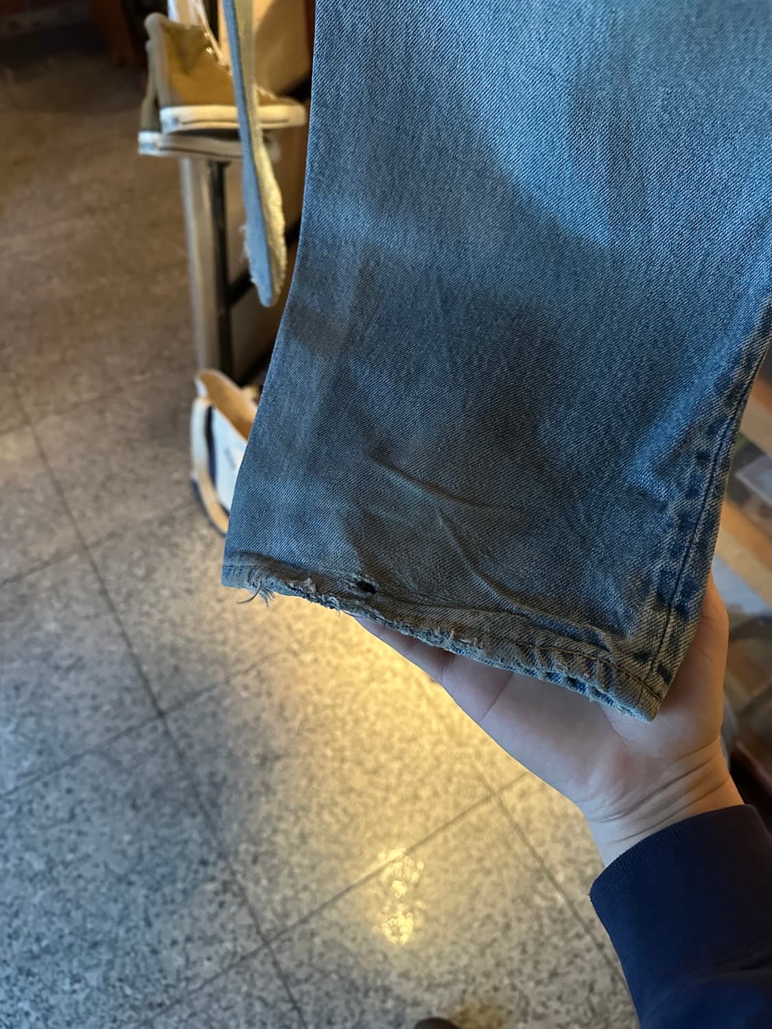 80s USA 빈티지 리바이스 501 66후기 셀비지 데님 팬츠 상품이미지6