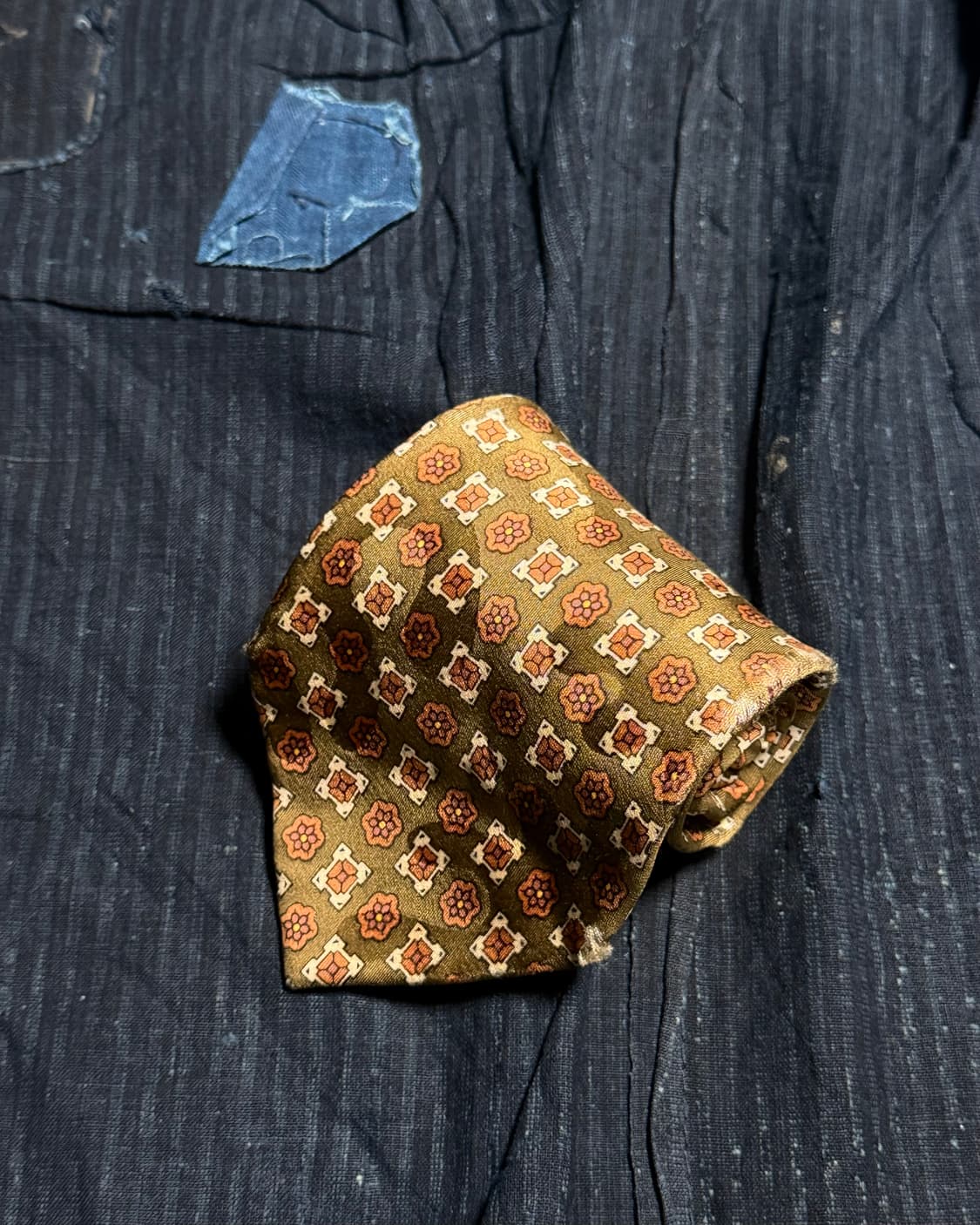 Aquascutum 플라워 패턴 실크 타이 상품이미지1