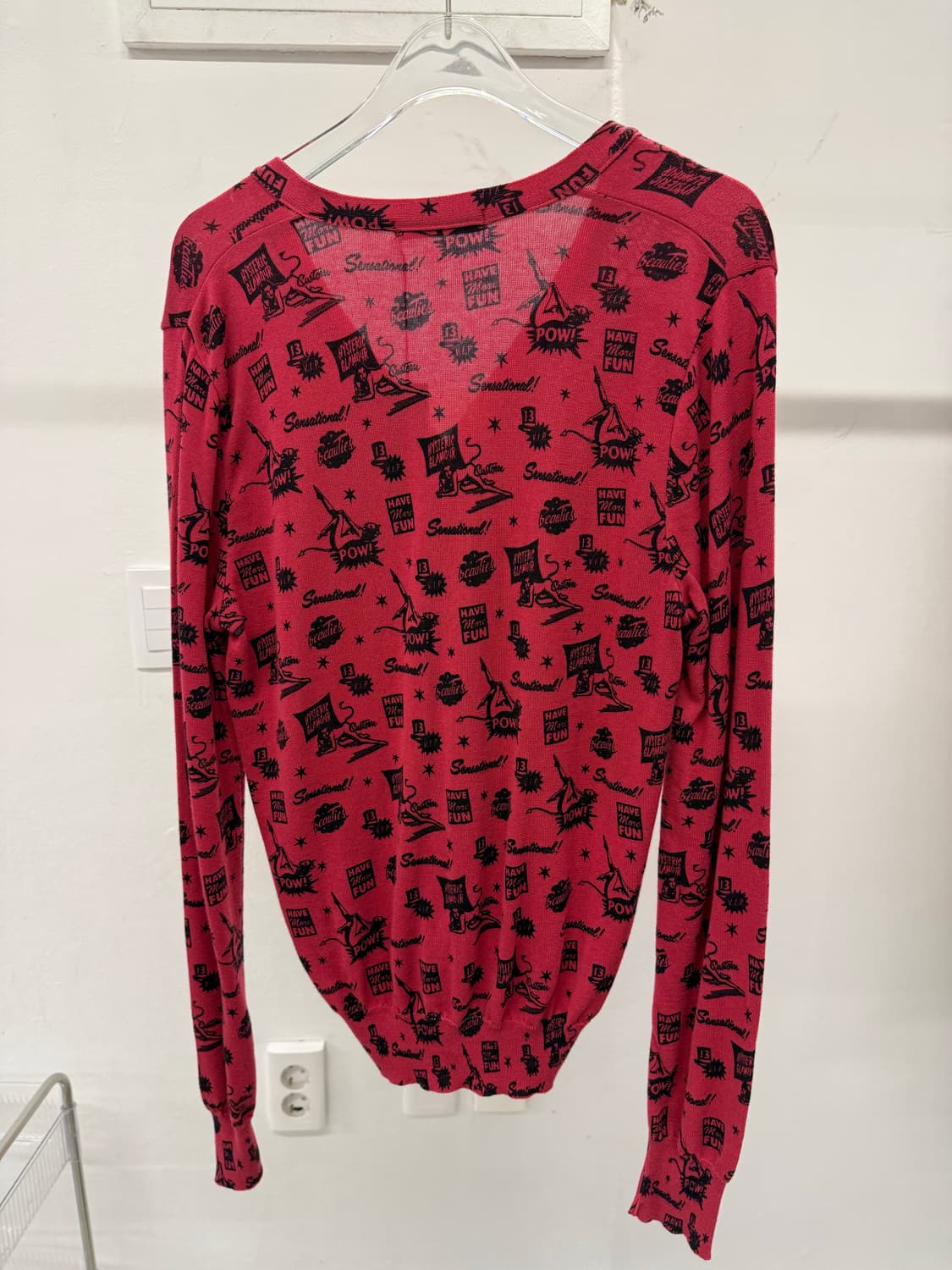 Hysterie glamour printing pattern cardig 상품이미지5