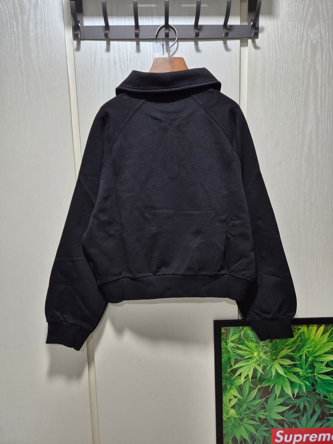 (세일)(새상품)하이드로겐 집업 맨투맨 블랙M 상품이미지10