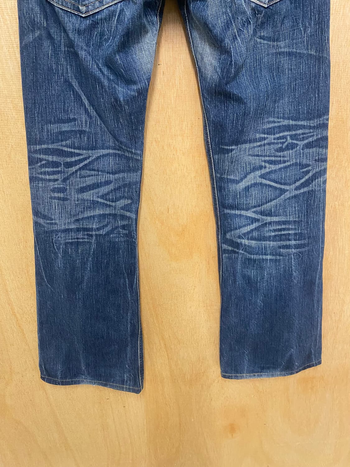 00's EDWIN blue trip 503 flare denim 상품이미지8