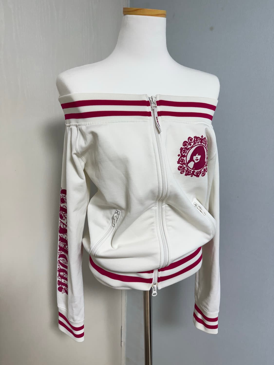 히스테릭글래머 오프숄더 원숄더 투웨이 져지 집업 상품이미지2