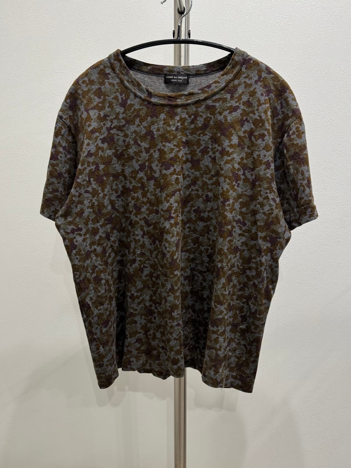 꼼데가르송 옴므 플러스 97ss 그레이 카모 티셔츠 상품이미지1