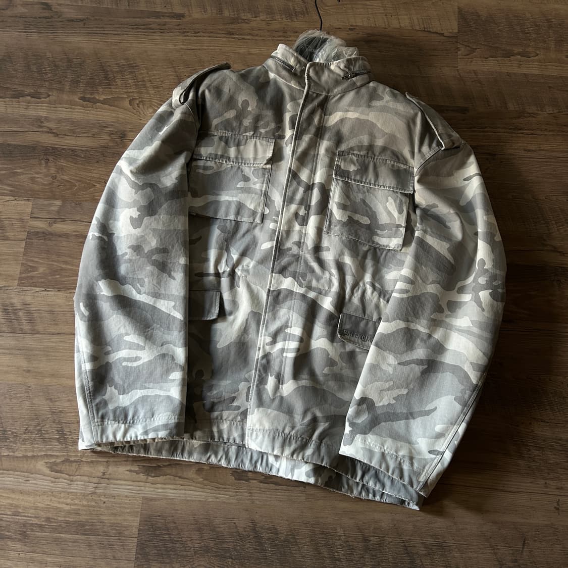 발렌시아가 카모플라쥬 바이커 아미 자켓 상품이미지5