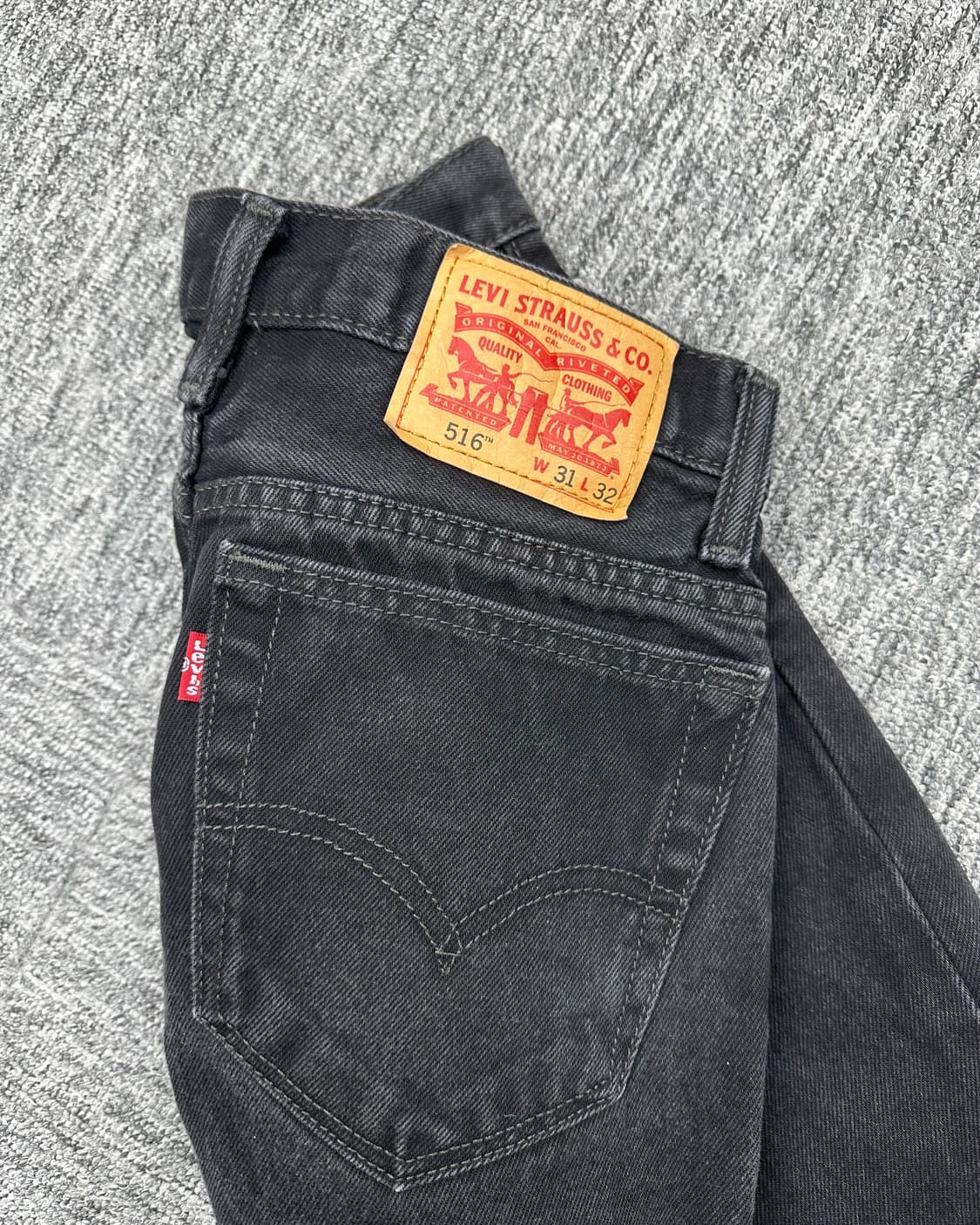 (허단37)리바이스 516 워싱블랙-M1691 상품이미지4