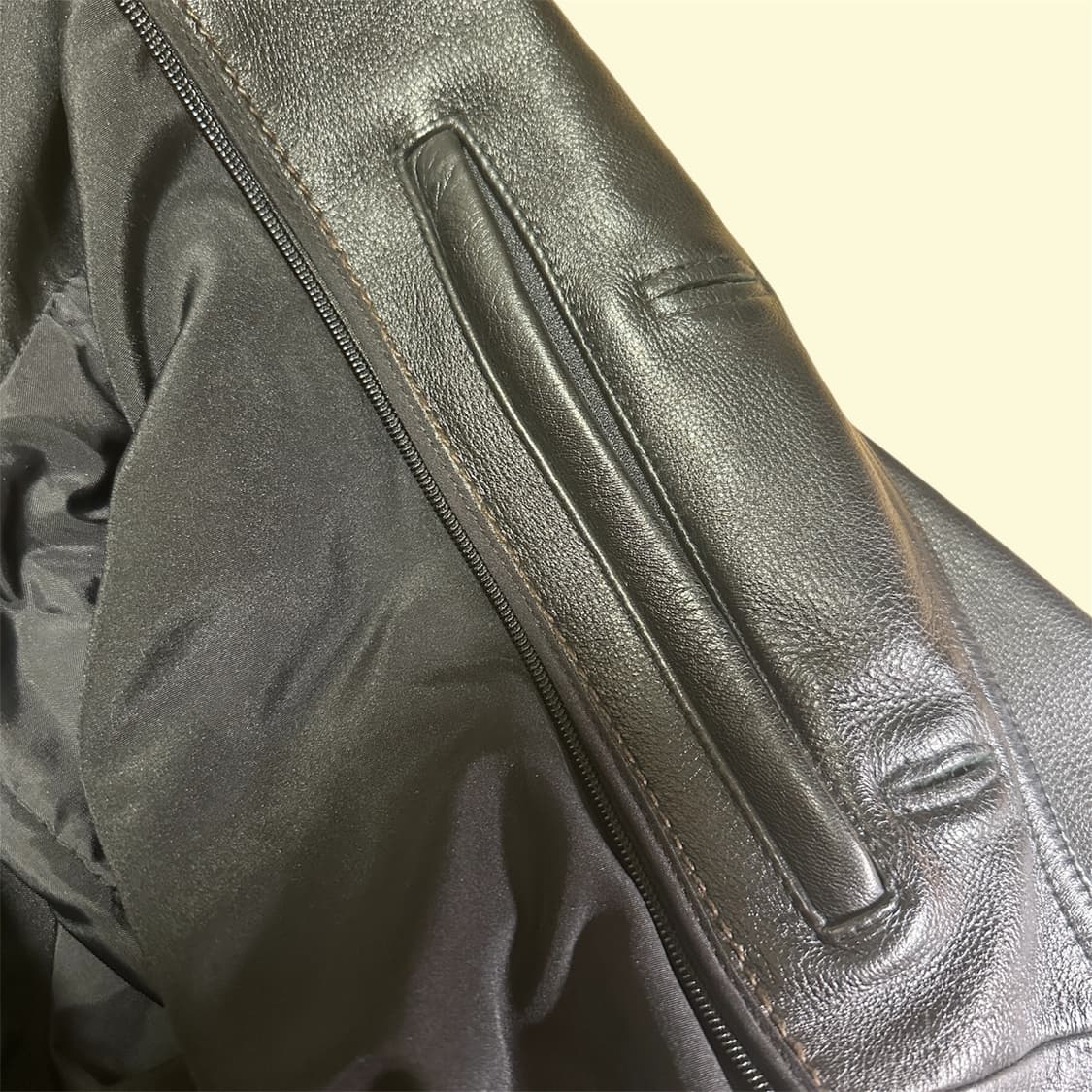 윌슨 리얼 레더 카코트 BLACK L 상품이미지5