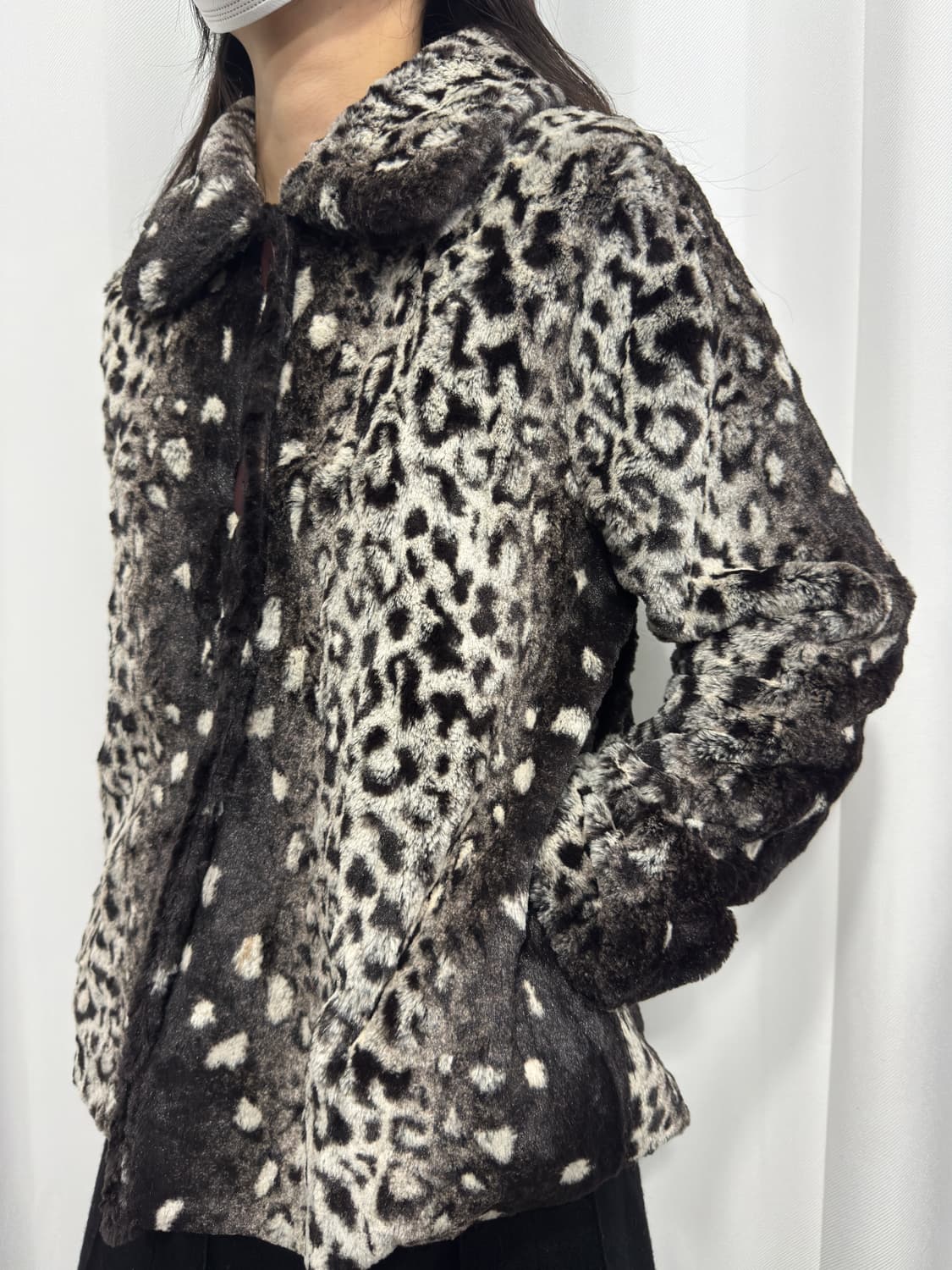leopard gradation fur jacket 상품이미지4