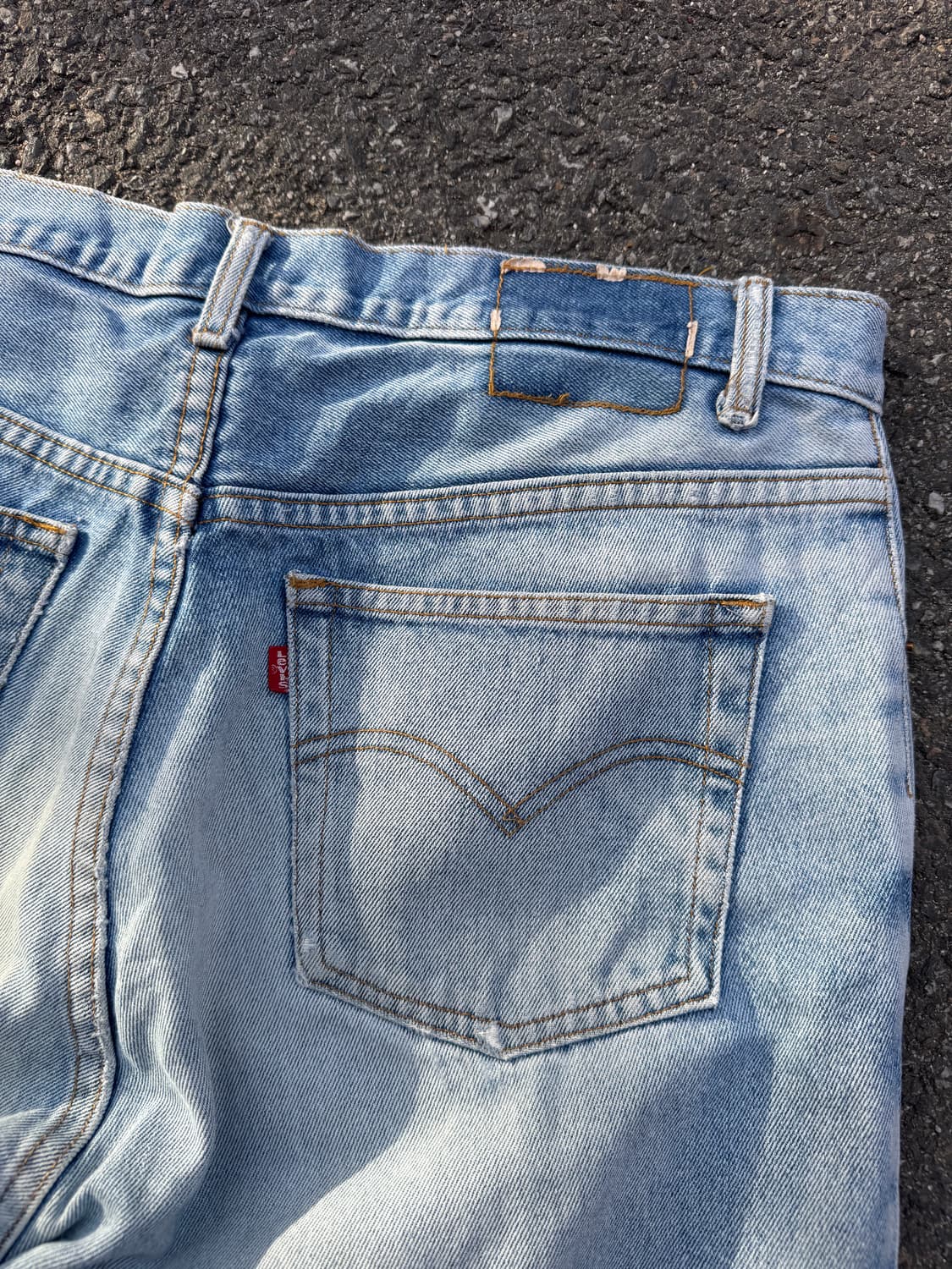 90s 리바이스 501 데미지 워싱 데님팬츠 상품이미지4