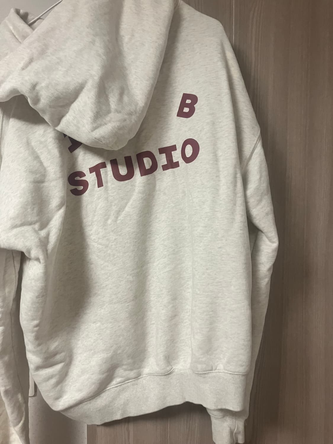 아이앱 스튜디오 후드티 오트밀 XL 상품이미지2