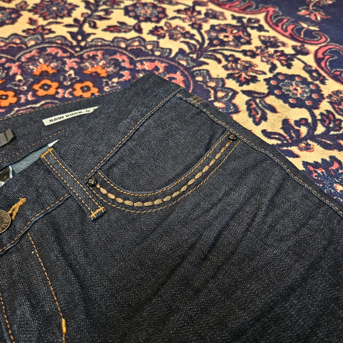 Raw Buck by 버커루 포켓 스티치 부츠컷 데님 팬츠  상품이미지3