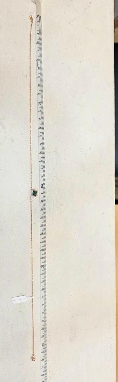 에메랄드 로즈골드 18k목걸이 상품이미지2