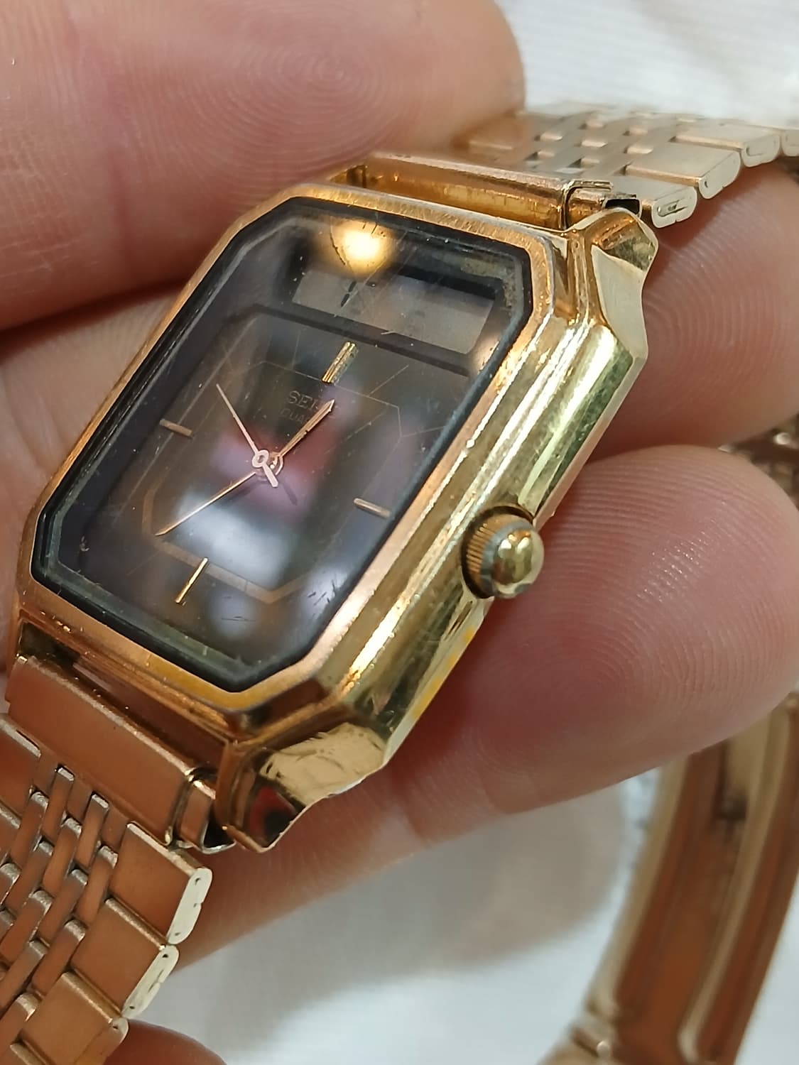 80s 빈티지 세이코 아나디지 쿼츠 시계 상품이미지4