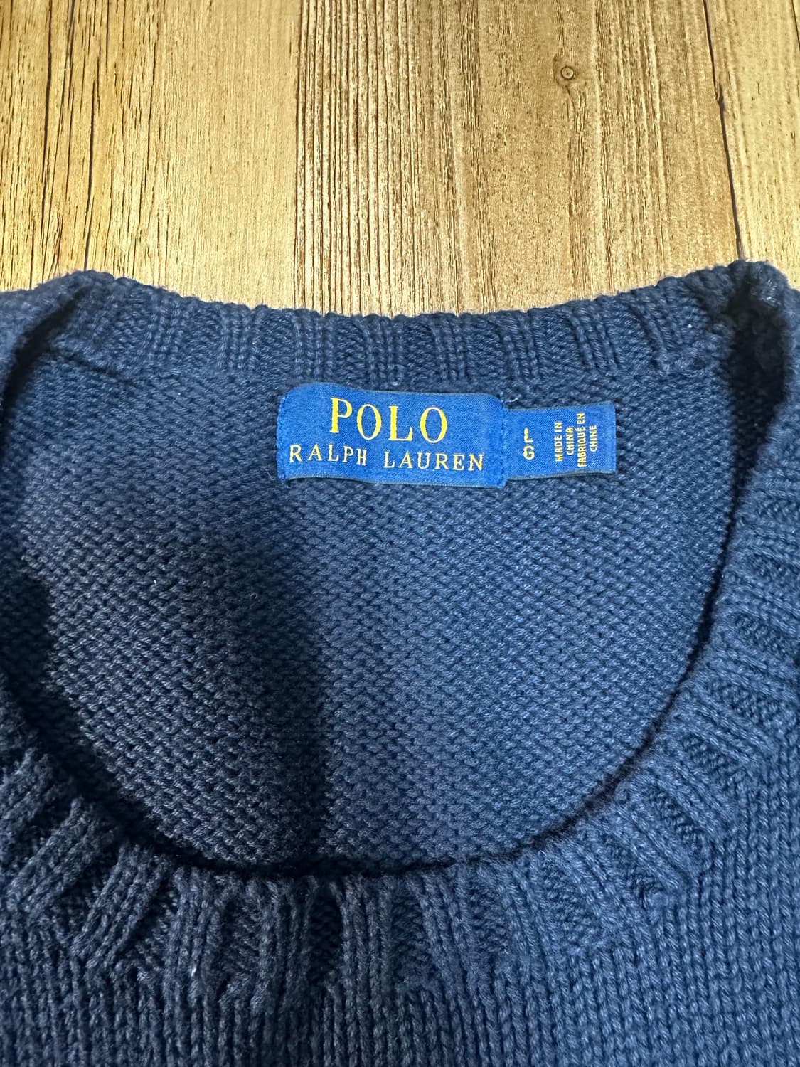 [L] 폴로 성조기 네이비 니트 상품이미지3