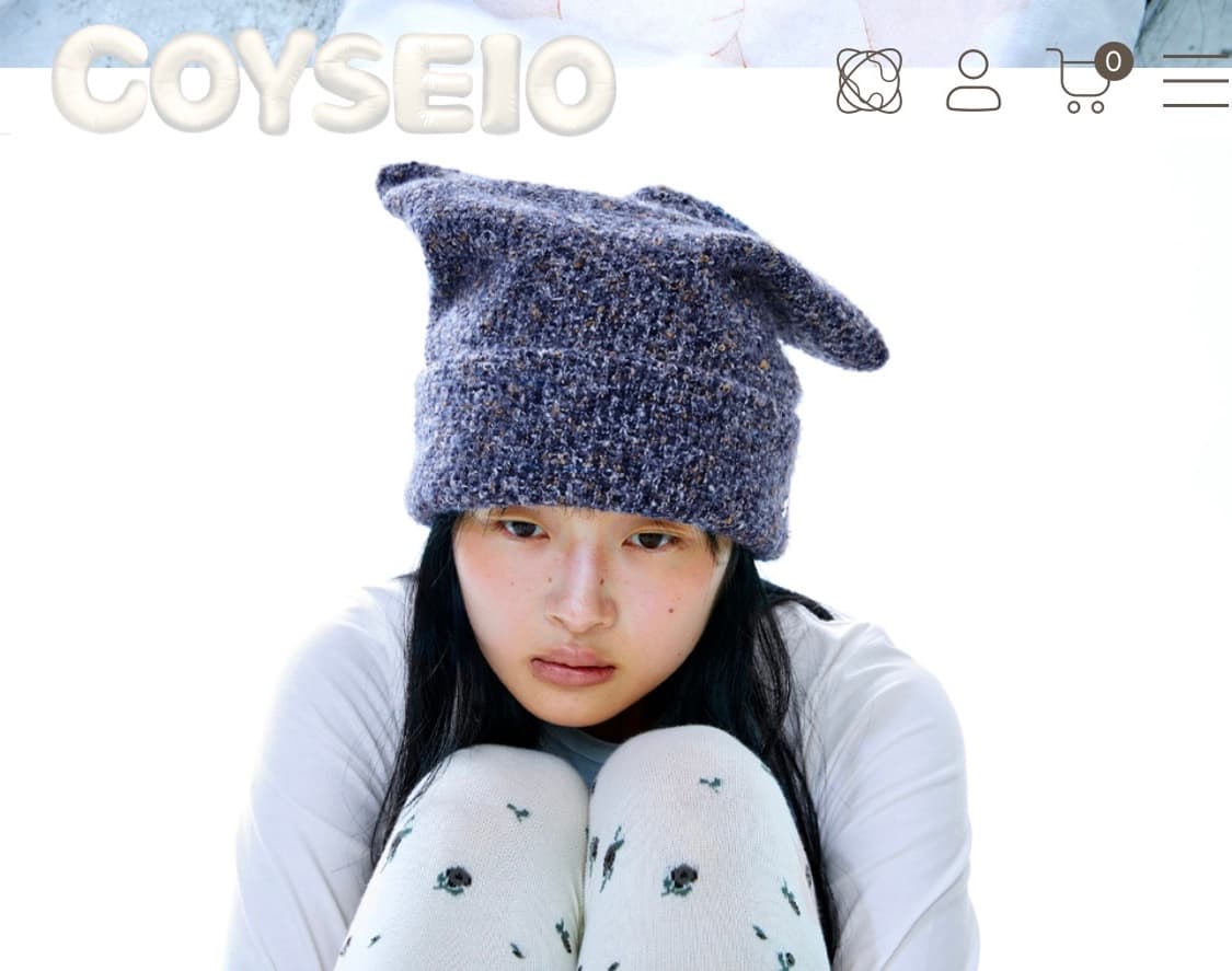 코이세이오 캣 비니 퍼플 상품이미지1