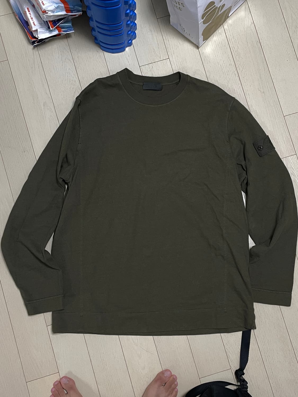 스톤아일랜드 고스트피스 밀리터리그린 맨투맨 xxl 상품이미지1