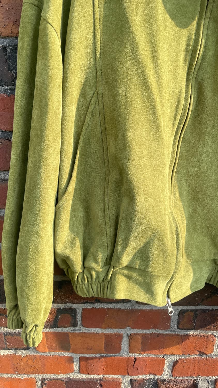 올리브 그린 집업 상품이미지2