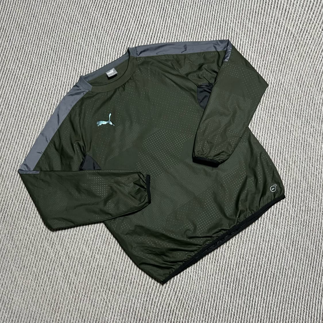 [M] Puma 푸마 카키 우븐 풀오버 웜업 상품이미지2