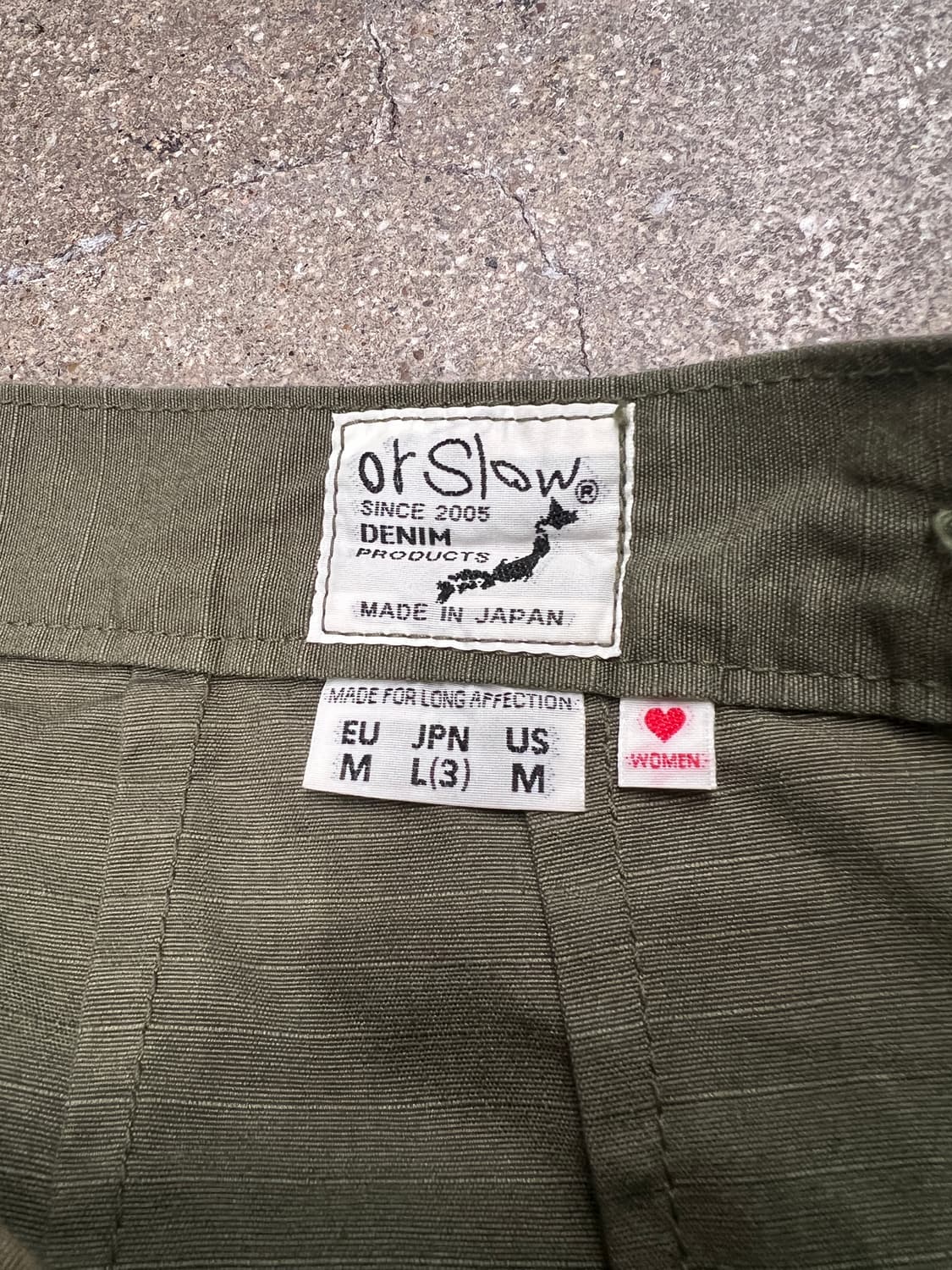 오어슬로우 립스탁 퍼티그 팬츠 상품이미지3