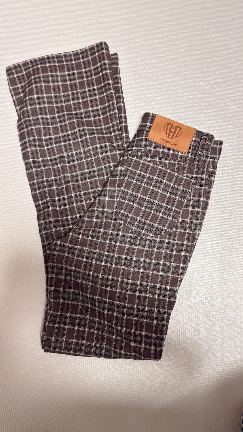 쓰리타임즈 체크 부츠컷 상품이미지2