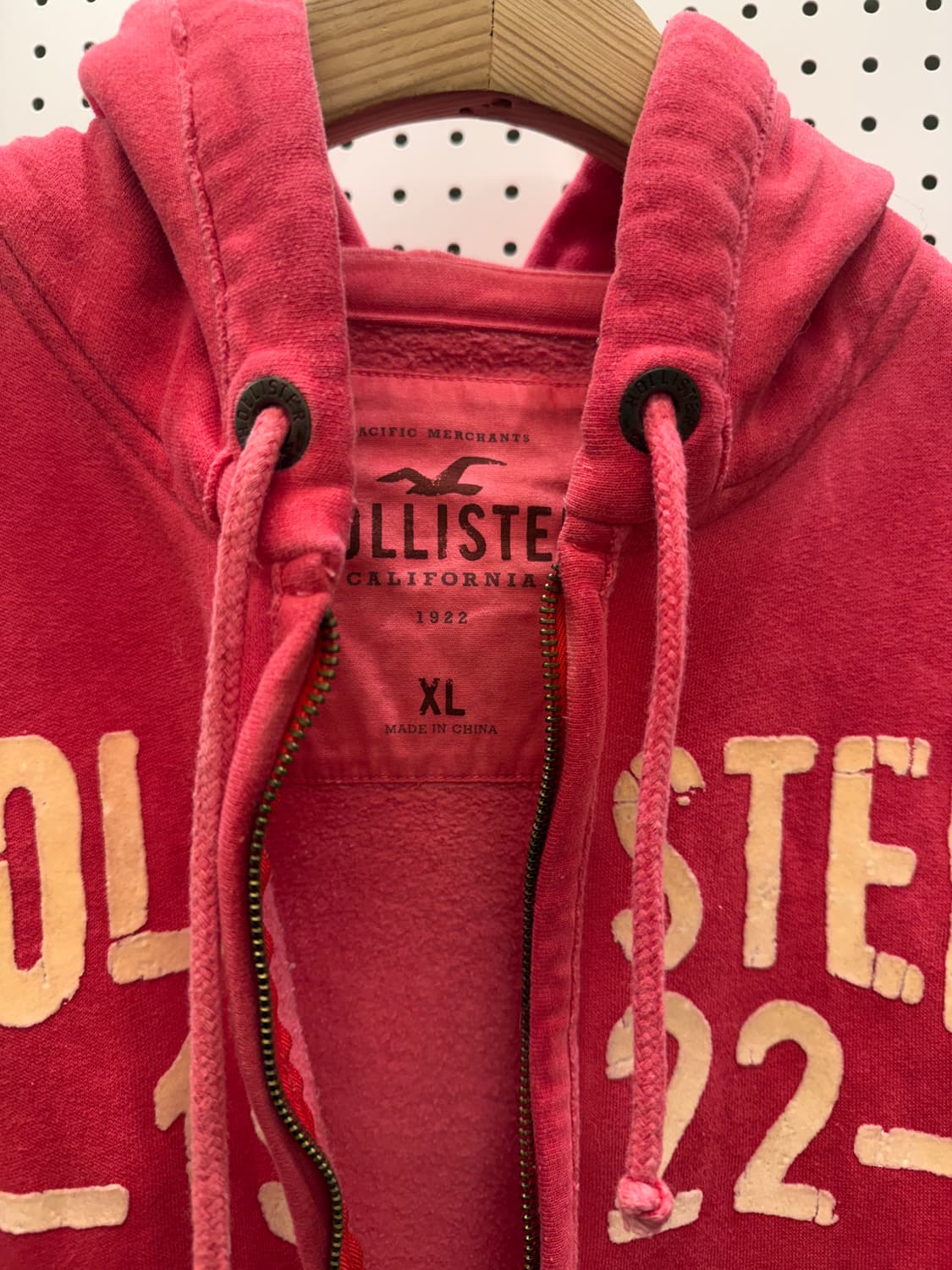 홀리스터 핑크 레터링 후드집업 U189 상품이미지5