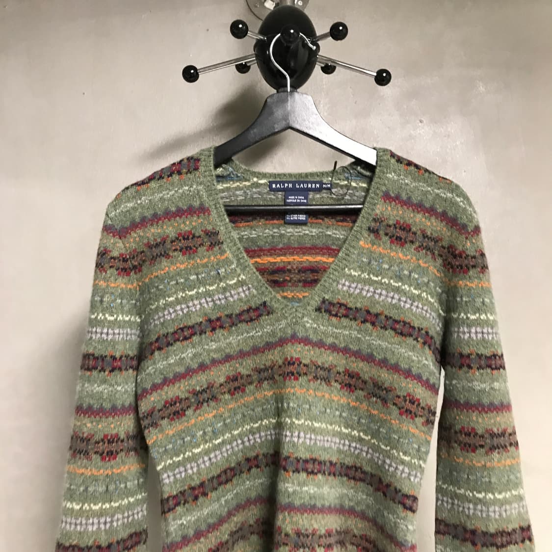 폴로 랄프로렌 페어아일 브이넥 니트 M(W) 상품이미지2