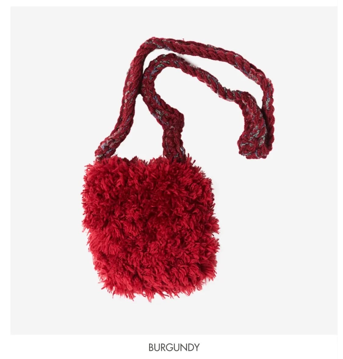 미수아바흐브 테디 미니 크로스백 버건디 상품이미지2