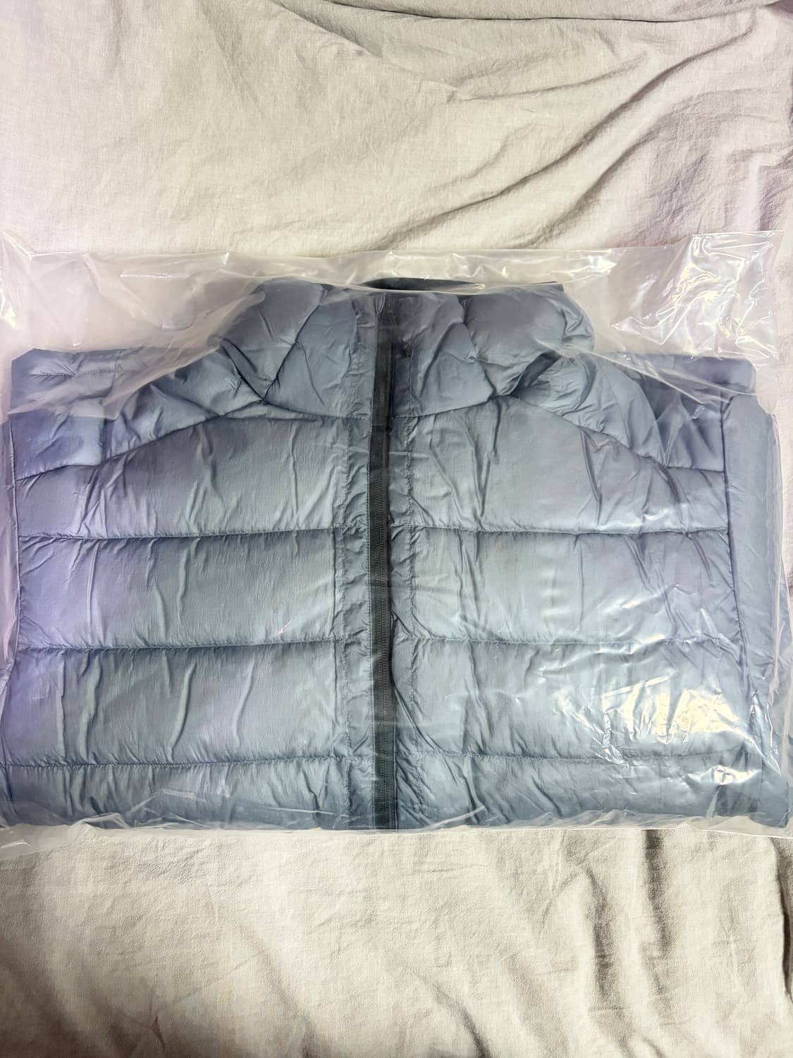 [3]모이프 헬리움 후디드 다운 자켓 패딩 더스티 블루 3 사이즈 상품이미지2