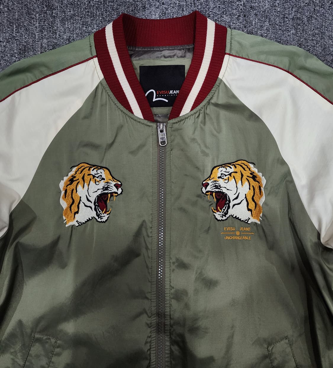 에비수 오리엔탈 타이거 자수 스카쟌 자켓  XL 상품이미지4