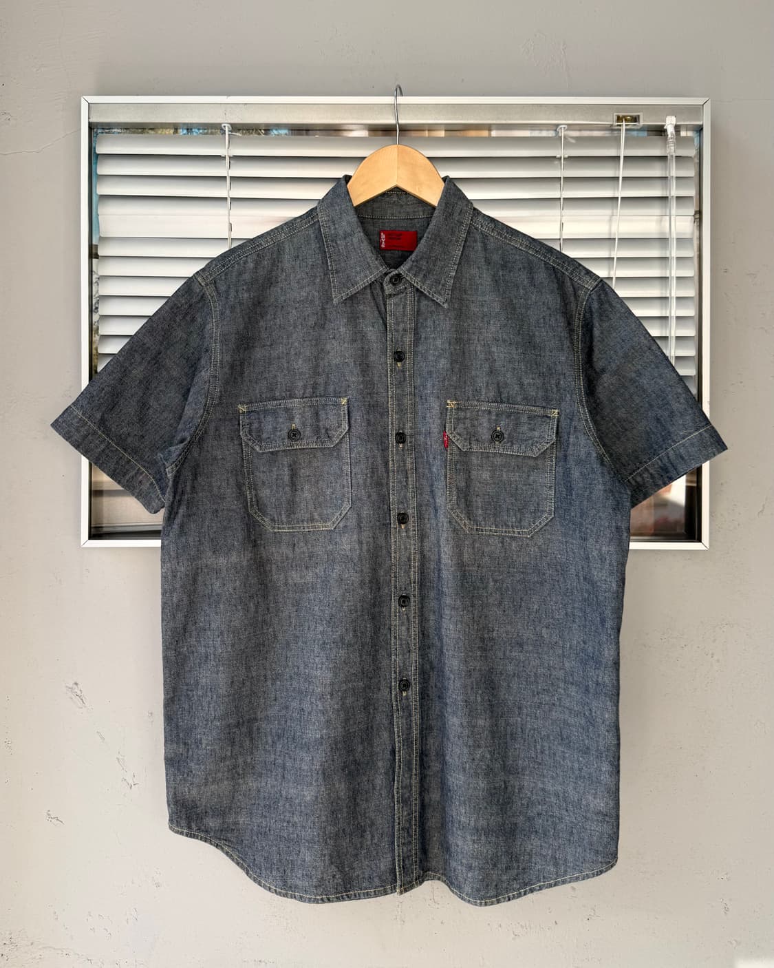 Levis jpn red tab denim half sleeve shir 상품이미지1
