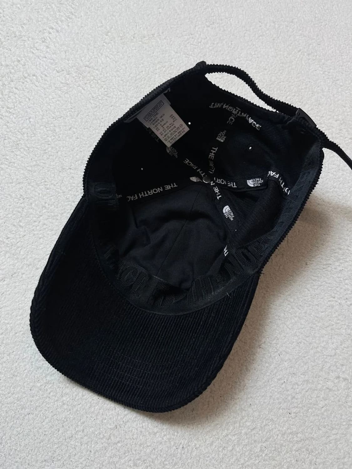 노스페이스 코듀로이 블랙 볼캡 모자 Q1216 상품이미지6