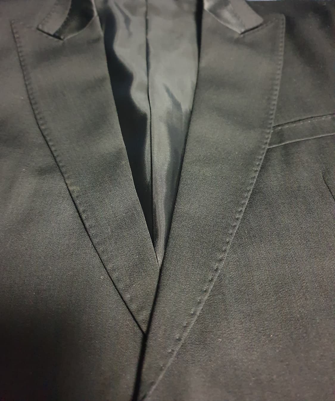 STCO by 코디갤러리 피크트라펠 클래식 원버튼 수트셋업 블랙 상품이미지2