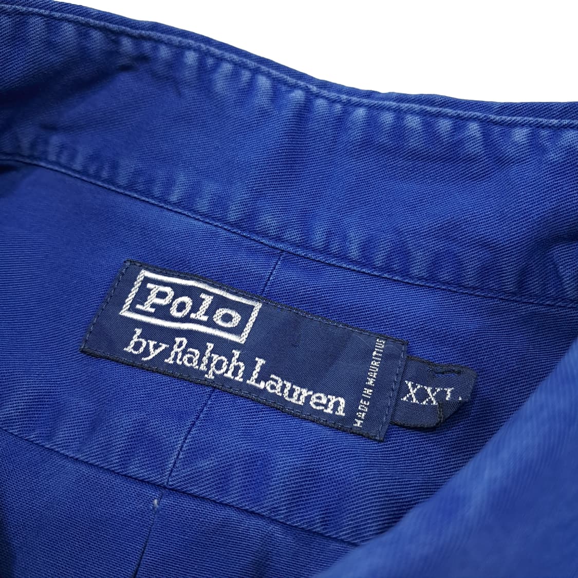 CL710 2XL 폴로 90s 코튼 버튼다운 로열블루 셔츠 남방 상품이미지3