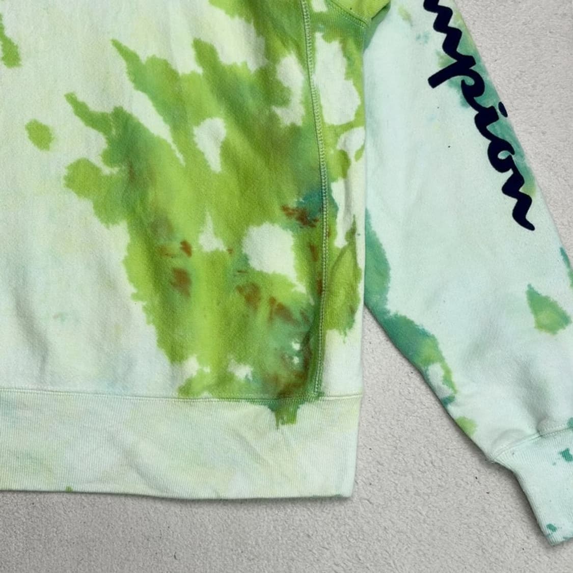 CHAMPION 그린 타이다이 후드티 XL 상품이미지6