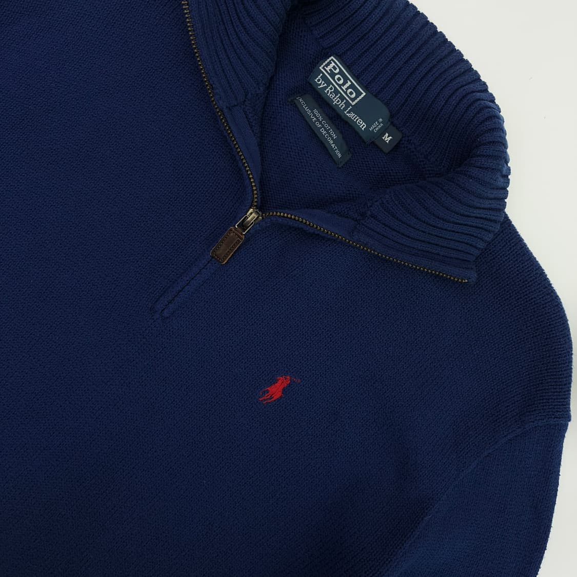 Polo 폴로 랄프로렌 블루 쿼터집업 니트 상품이미지3