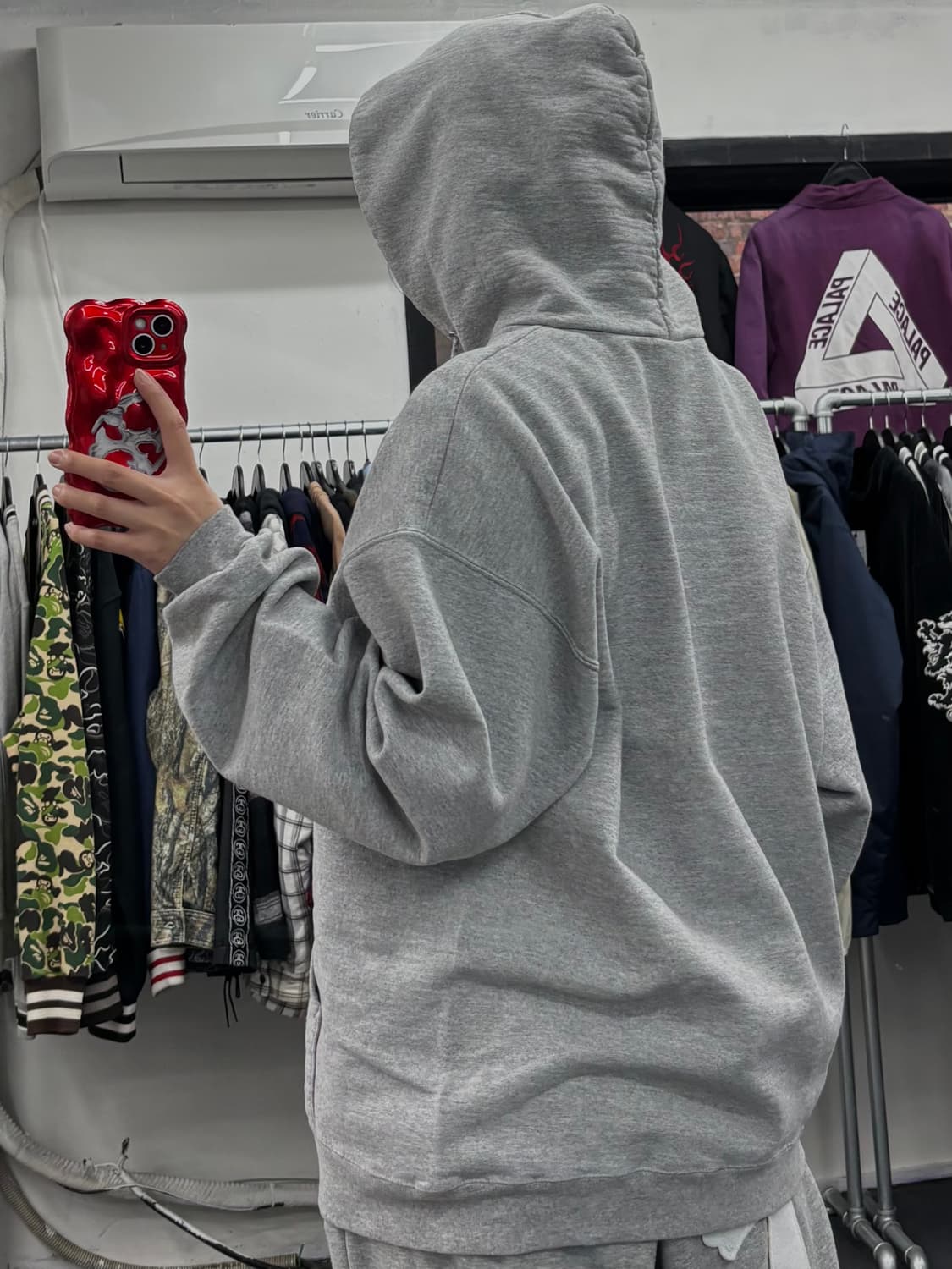 트레셔 플레임 로고 후드티 상품이미지5