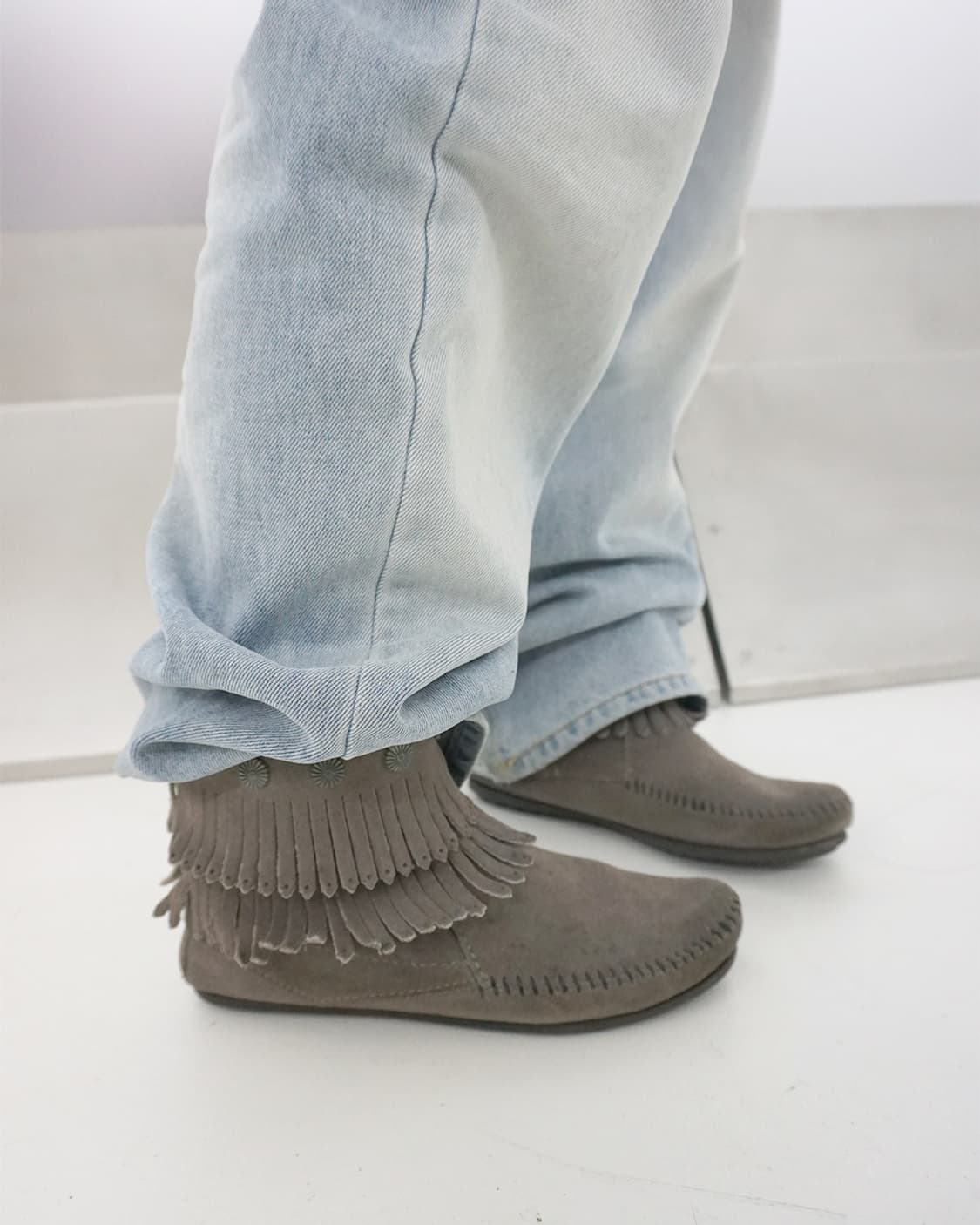 Minnetonka 프린지 부츠 스웨이드 상품이미지9