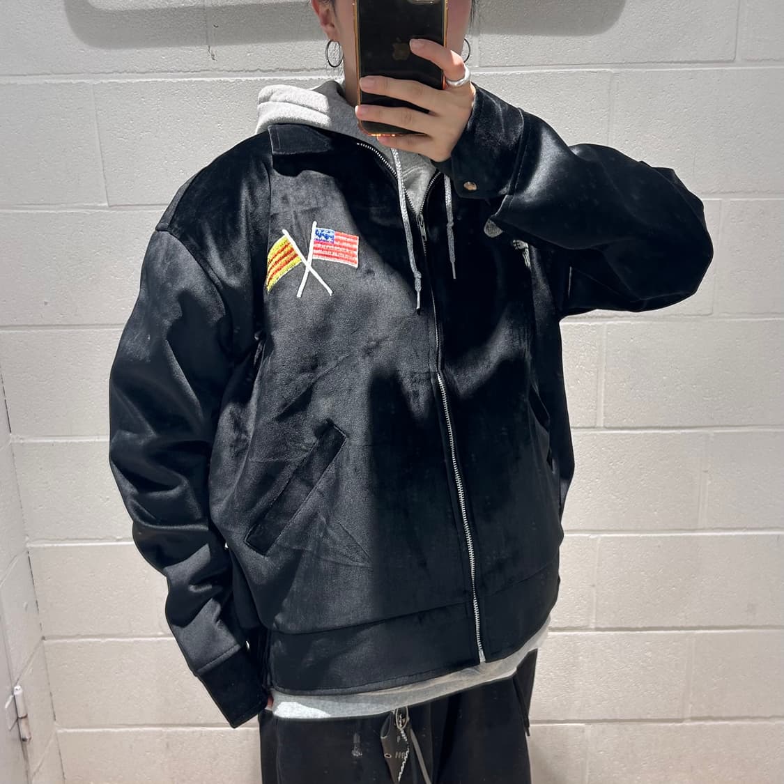 Vintage Snoopy Embroidery Velvet Jacket 상품이미지7
