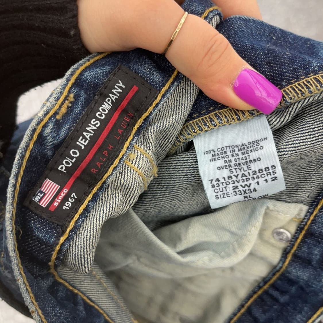폴로 랄프로렌 베이직 빈티지 데님팬츠 34인치 C06954 상품이미지6