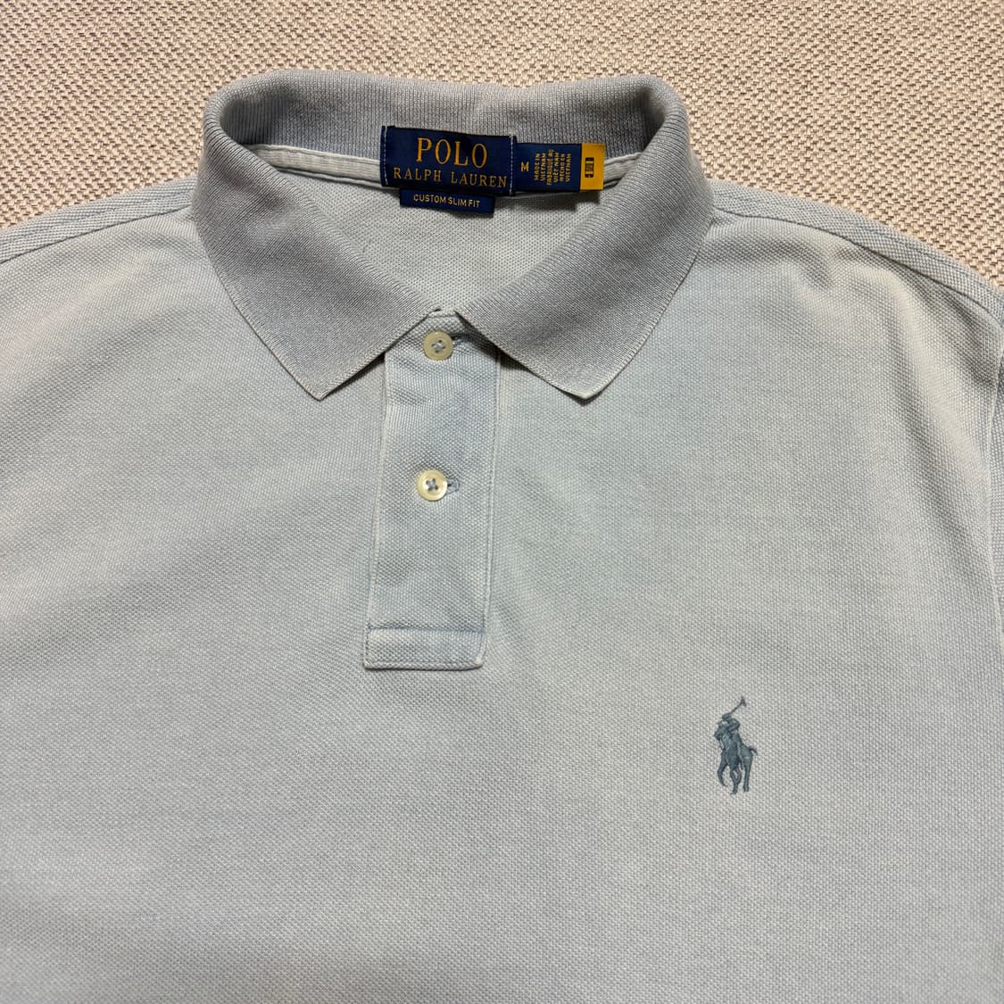 폴로 랄프로렌 커스텀 슬림핏 반팔 카라티 상품이미지3