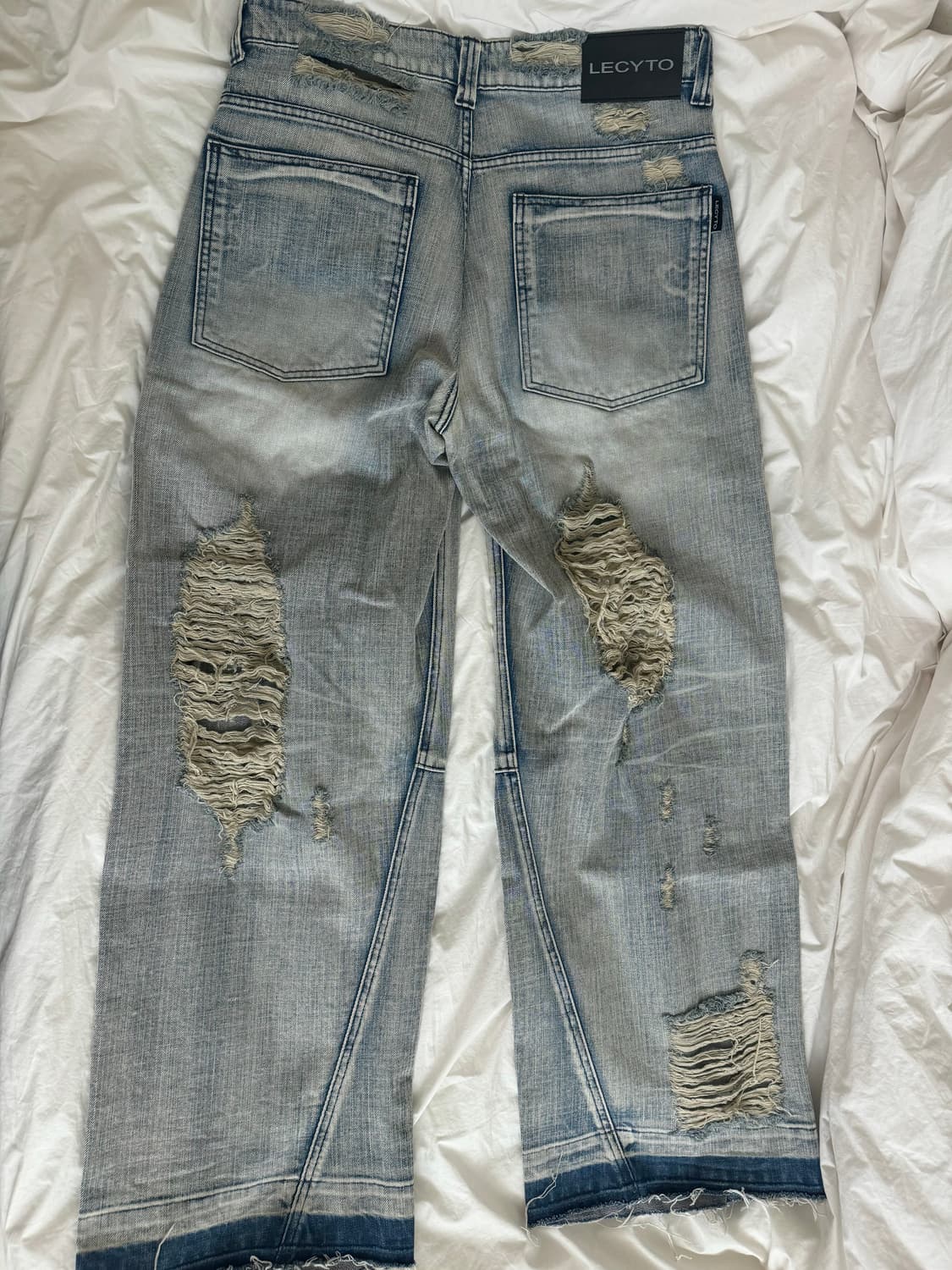 [M] 레씨토 디스트로이드 인디고 버스트 데님팬츠 상품이미지4