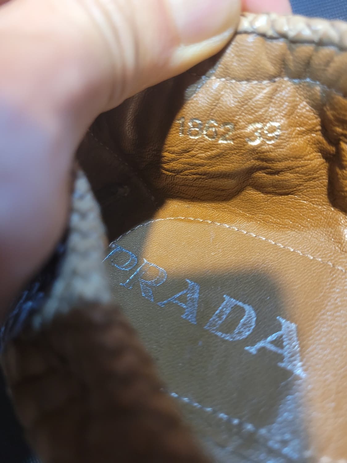 프라다(Prada)의 빈티지 파이톤 스킨(뱀피) 모카신 드라이빙 로퍼  상품이미지3