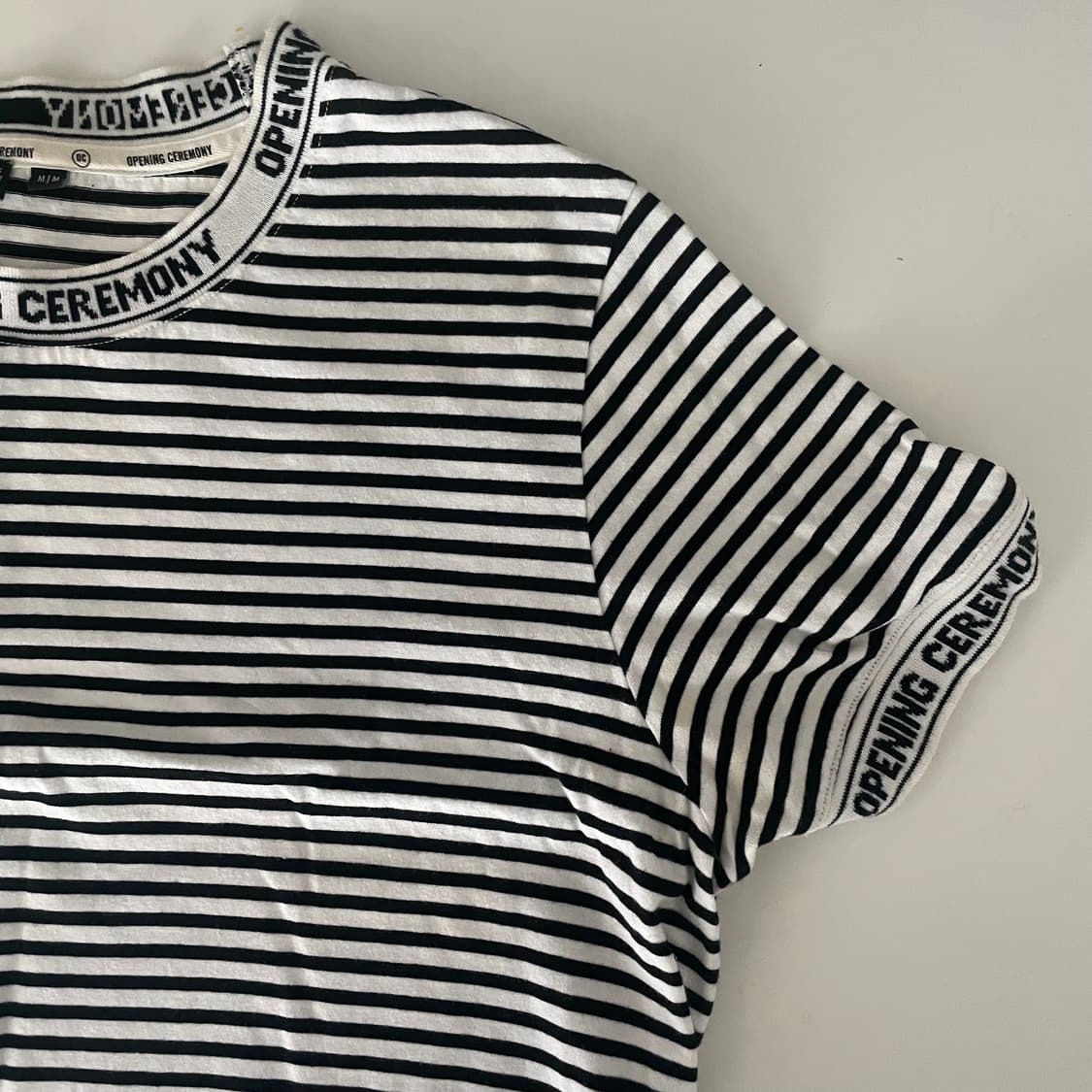 오프닝세레모니 로고 스트라이프 미니 원피스 상품이미지3