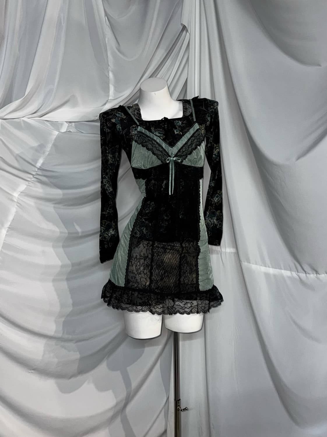 에블린 레스트로즈 블랙 페어리 오리엔탈 만화 궁 신채경깔 코디세트  상품이미지4